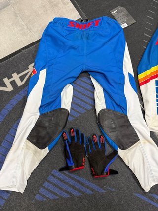 Traje Enduro Motocross Shift Strike Azul