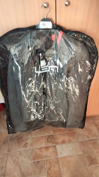 Chaqueta de moto gris