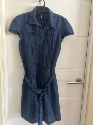 Vestido Mango Azul Talla M