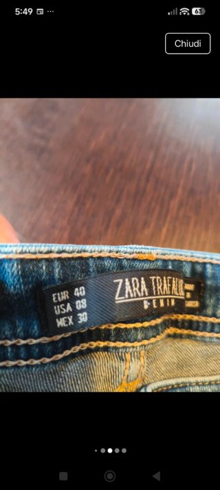 Jeans Zara donna strappati