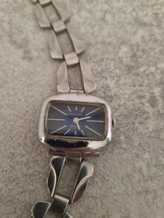Reloj Timex Pulsera Plata y Azul