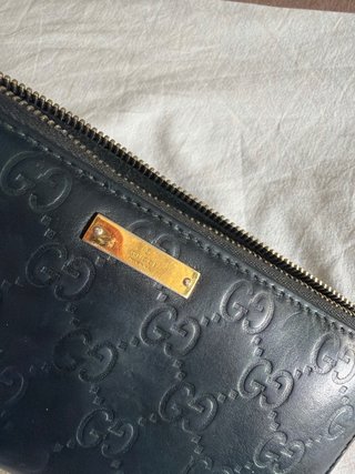 Portafoglio Gucci nero monogramma