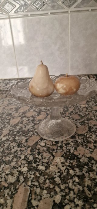 Frutero de cristal decorativo