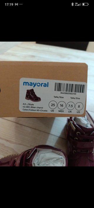 Botines charol Mayoral rojos