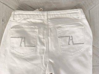 Pantalón blanco Zara tobillero
