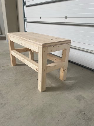 Banco de trabajo de carpintero de madera