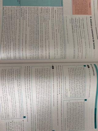 Lengua castellana y literatura 1, Le Bachillerato