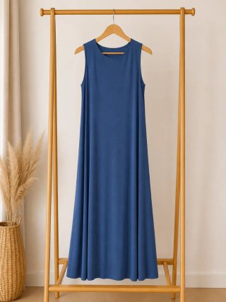 Vestido azul licra fria