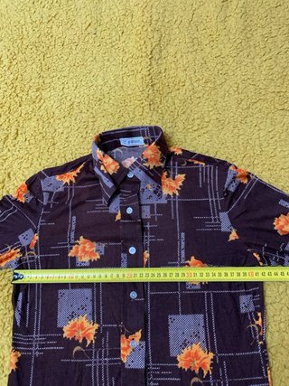 Camisa Falbar Estampada Años 60