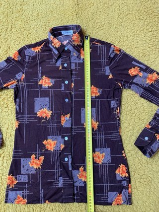 Camisa Falbar Estampada Años 60