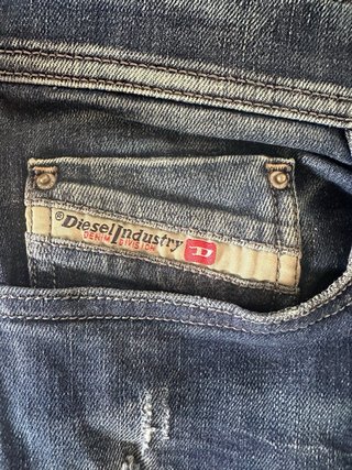 Pantalón Diesel Hombre Azul