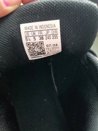 Scarpe Adidas Nere/Bianche Tg 38