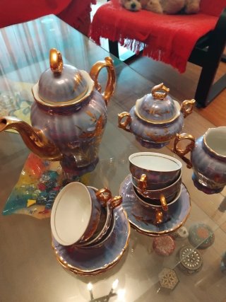 Juego de café porcelana 1984