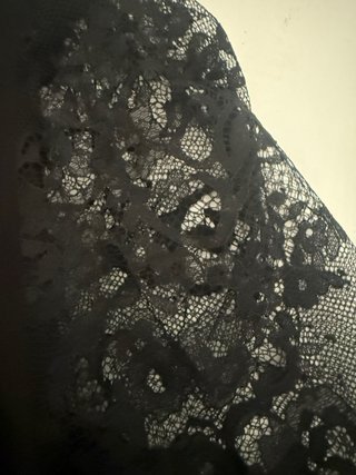 -Blusa Kiabi Talla XL. Encaje Negro.Tallas grandes