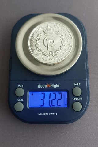 1 Onza Plata 999 Coronación Rey Carlos III 2023