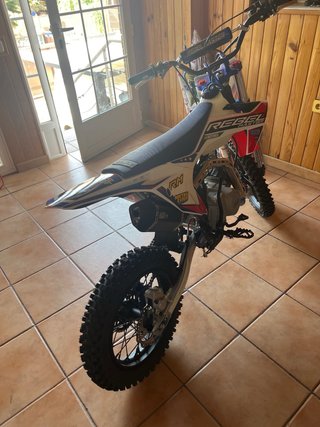 Pit Bike Rebel Master 125cc Motocross Roja y Blanc