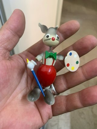 N.2 personaggi legno Goula anni '50