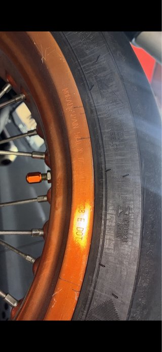Llantas Supermotard Morad Naranja