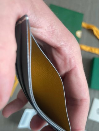 Cartera Goyard Negra y Verde
