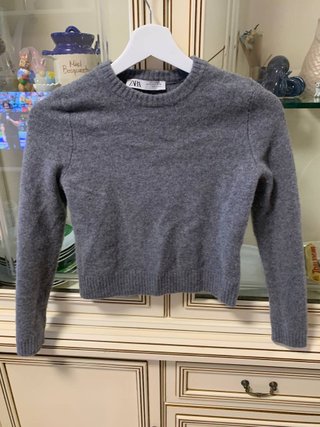 Sudadera Zara Gris Talla S