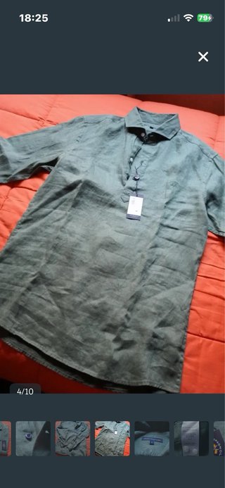 Camisa Spagnolo Talla S Verde