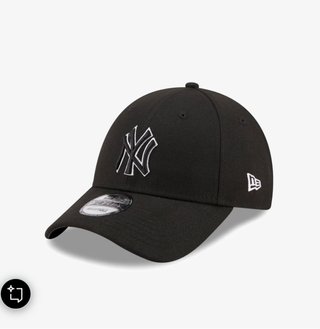 Gorra New Era LA Negra y Blanca