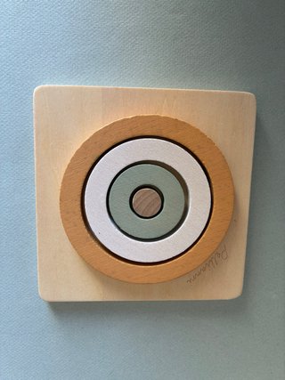 Puzzle de madera circular