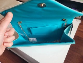 Bolso Antelina Turquesa Nuevo