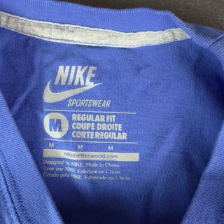 Nike Sportswear Graphic T-Shirt Blue Orange Size M