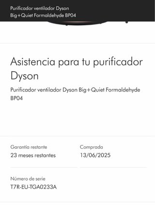 Purificador Dyson BP04 Big+Quiet Formaldehyde