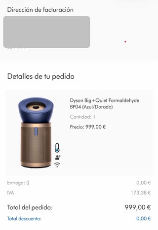 Purificador Dyson BP04 Big+Quiet Formaldehyde