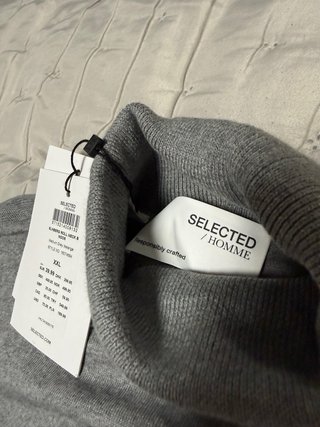 Jersey Cuello Cisne Gris Talla XXL
