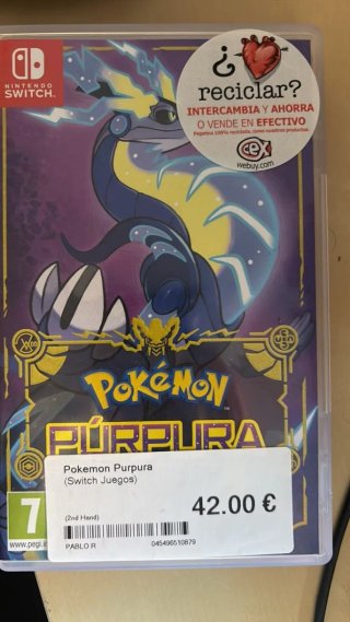 Pokemon Purpura Nintendo Switch (2ª Mano)