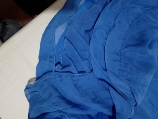 Vestido gasa azul
