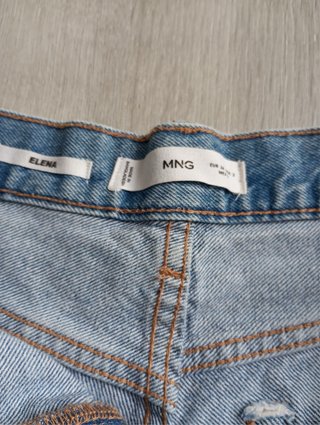 Shorts vaqueros de estilo desgastado