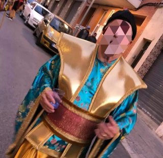 Disfraz Geisha y Samurai Carnaval