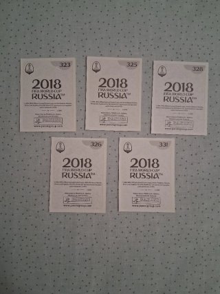 5 Cromos Croacia Mundial Rusia 2018