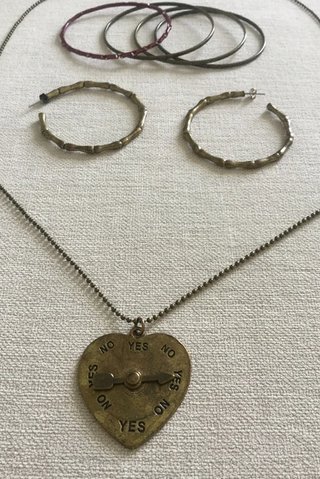 Conjunto colgante + pendientes + pulseras