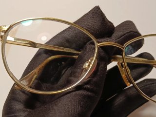 Montatura occhiali vintage Yves Saint Laurent oro