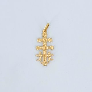 Colgante Oro 18K, Cruz Caravaca, 1.20gr