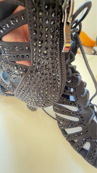 Zapatos de baile negros con pedrería Pero da 37