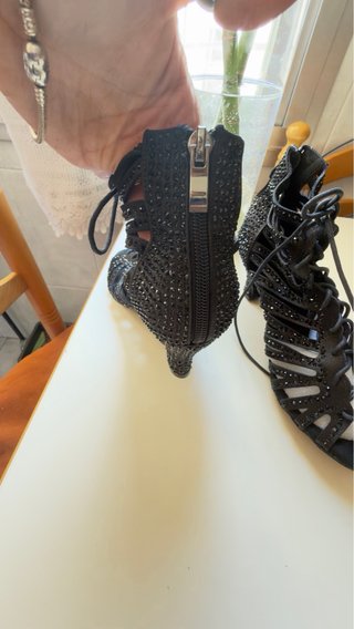Zapatos de baile negros con pedrería Pero da 37