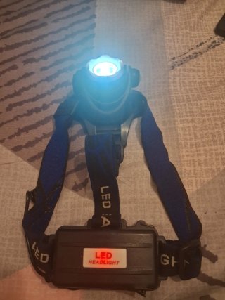 Linterna frontal LED recargable 10W