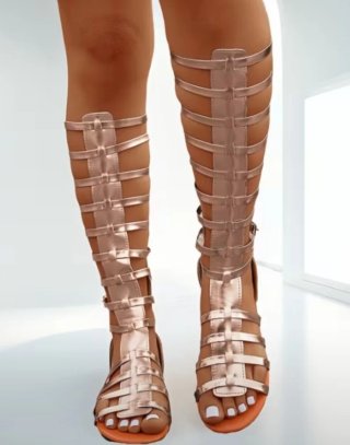 Sandalias romanas doradas mujer talla 39
