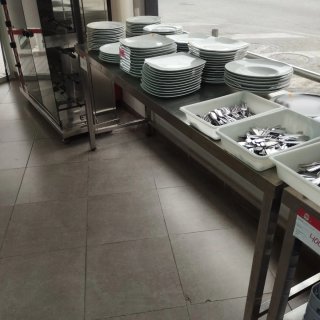Mesa de acero inoxidable 2 metros