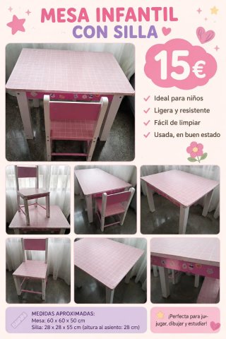 Mesa infantil