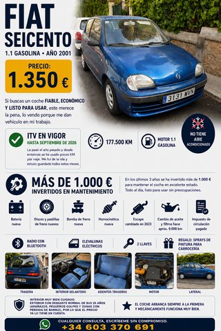 FIAT Seicento 2001