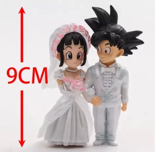 Figuras Goku y Milk Boda