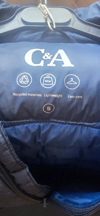 Chaleco acolchado azul marino C&A