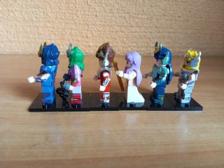 592D. Lego Saint Seiya 5 Bronze Cloths + Athena